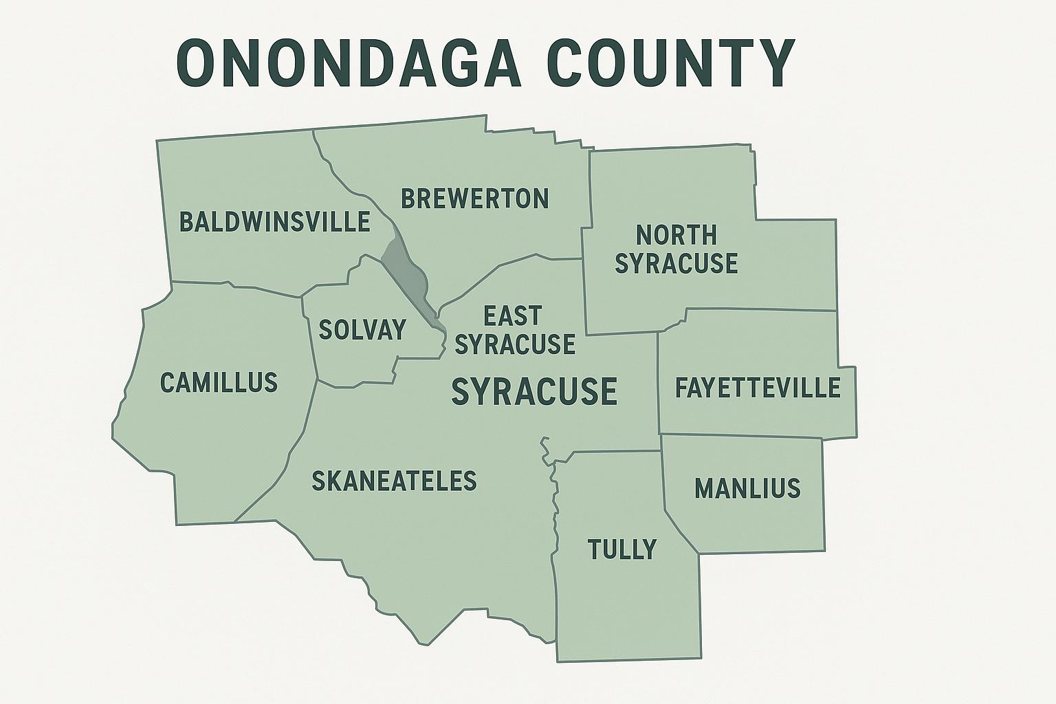 Map of Onondaga County